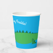 Gator Alligator Crocodile Kinder 1e verjaardag Papieren Bekers (Links)