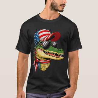Gator Alligator krokodil 4 juli geeft Mannen T-shirt