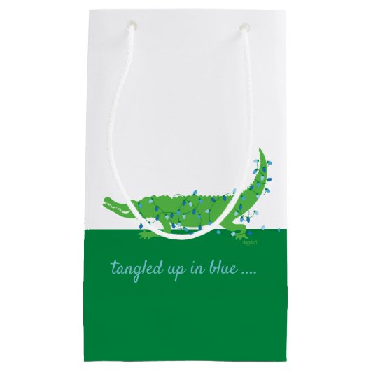 Gator Blues Petit sac cadeau brillant (Devant)