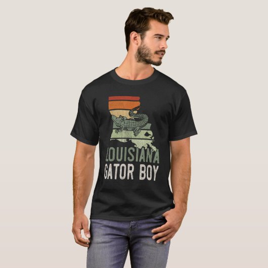 Gator Boy Alligator Mannen T-shirt (Voorkant volledig)