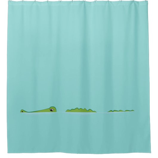 Gator Cartoon Douchegordijn (Voorkant)