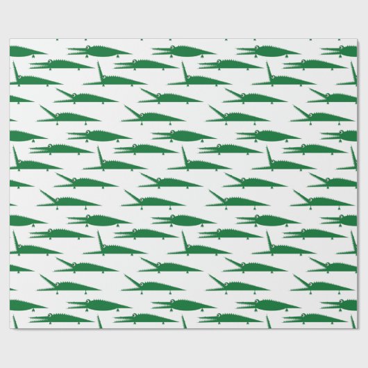 Gator Chomp | Alligator Reptile Cadeaupapier (Vlak)