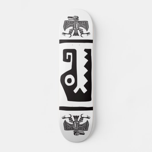 Gator & Eagle, Mexicaanse hiërogliefen (Maya) Skateboard (Voorkant)