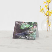 'Gator Grins : Pensez à vous - Carte de notes (Fleur jaune)