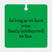 Gator Holiday Wine Ornament (Achterkant)