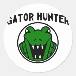 Gator Hunter-symbool Ronde Sticker