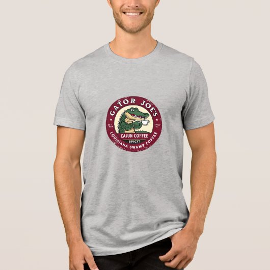 Gator Joe's Swamp Coffee (Fictional) Tri-Blend Shirt (Voorkant)