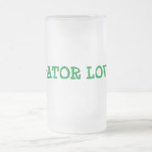 Gator Love Frosted Glass Beer Mug (Centre)