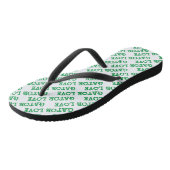 Gator Love Green Tiled Beach Teenslippers (Schuin)