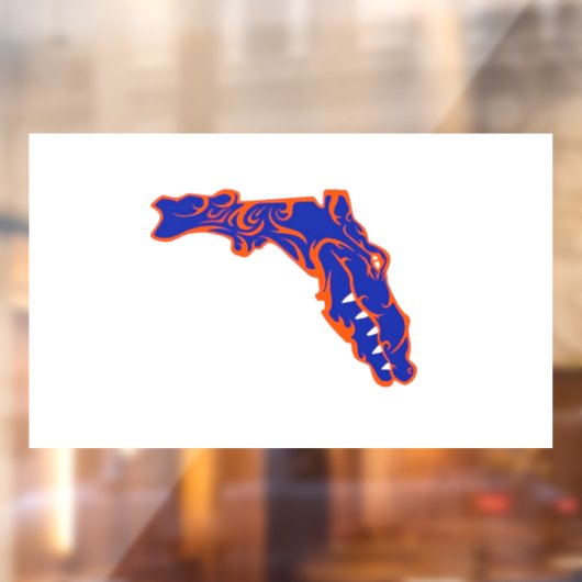 Gator met een houding raamsticker (Vel 2)