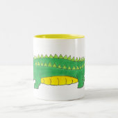 Gator Mug d'alligator vert et jaune (Centre)
