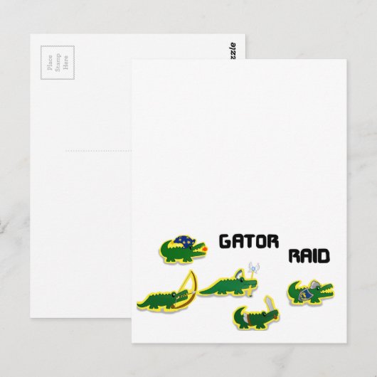 Gator Raid Briefkaart (Voorkant / Achterkant)