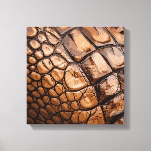Gator-textuur Canvas Afdruk (Voorkant)