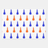 Gatorblauw en Oranje 3-pack verpakkingspapier Inpakpapier Vel (Voorkant)
