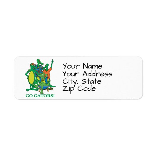 Gators Return Address Label (Voorkant)