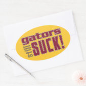 Gators zijn nog STEEDS ZIEK! Ovale Sticker (Envelop)