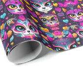 😻Gatos de Muertos Fiesta Cadeaupapier (Rol Hoek)