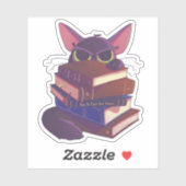Gatos y Libros Sticker (Feuille)
