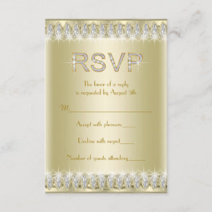 Gatsby Art Deco Bruisende 20's RSVP Kaartje