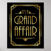 Gatsby Art Déco C'EST UNE GRANDE AFFAIRE Signe Imp (Devant)