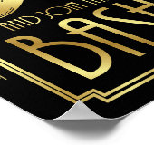 Gatsby Art Déco GRAB A MUSTACHE Signe Imprimer (Coin)