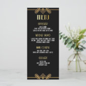 Gatsby, Art Déco, mystère de meurtre, menu (Debout devant)