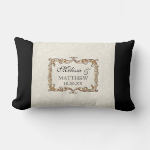 Gatsby Art Deco Nouveau Lace Faux Gold Tulip Kussen