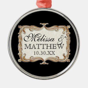 Gatsby Art Deco Nouveau Lace Faux Gold Tulip Metalen Ornament