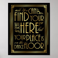 Gatsby Art Déco VOTRE PLACE EST AU DANSE