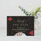 Gatsby Casino Las Vegas verander de datum van huwe Save The Date (Staand voorkant)