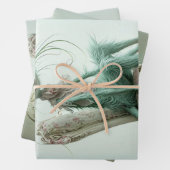 Gatsby Cats Sage Groene Decoupage Inpakpapier Vel (In situ)