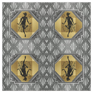 Gatsby Flapper Art Deco Fabric Stof