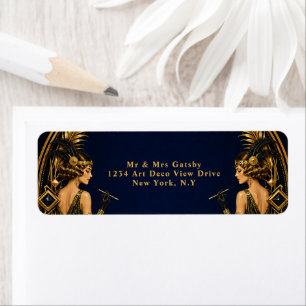 Gatsby flapper girls elegante thema bruiloft etiket