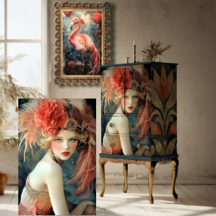 Gatsby Flapper Schoonheid, Roaring Twenties stijl Tissuepapier