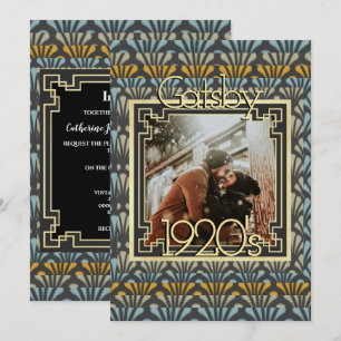 Gatsby foto Art Deco chic uit 1920 Kaart