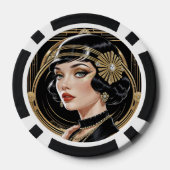 Gatsby Glamour Poker Chips (Achterkant)