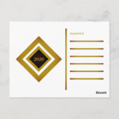 Gatsby Gold 1920 Nieuwjaarsfeest Uitnodiging (Achterkant)