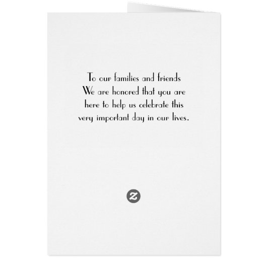 Gatsby Gold Art Déco Programmes de mariage (Dos)