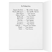 Gatsby Gold Art Déco Programmes de mariage (Intérieur (Gauche))