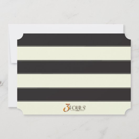 Gatsby Gold Black Parties scintillant Invitations  (Dos)