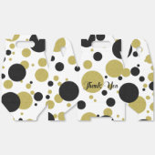 Gatsby Gold Polka-Dot Bruiloft Feest Favor Boxes Bedankdoosjes (Ongevouwen)