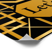 Gatsby Huwelijksprop Poster voor Fotohokje (Hoek)