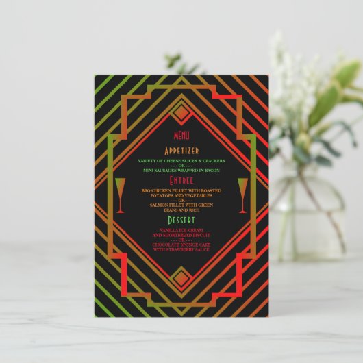 Gatsby Miami 1920's New Year Menu (Debout devant)