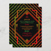 Gatsby Miami 1920's New Year Menu (Devant / Derrière)