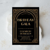 Gatsby Party Roaring 20s Art Deco Elegante Verjaar Kaart