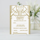 Gatsby RSVP 1920 Kaartje (Staand voorkant)