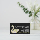 Gatsby Style Floral Swan, sla de datum op Informatiekaartje (Staand voorkant)
