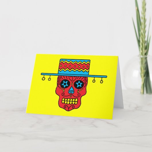 Gaucho Sugar Skull Kaart (Voorkant)