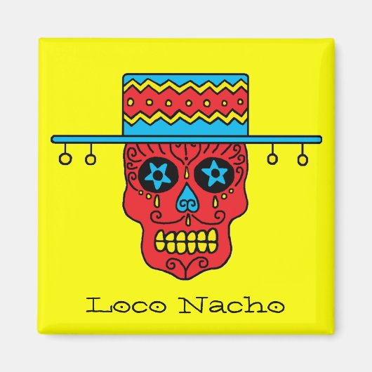 Gaucho Sugar Skull Magneet (Voorkant)