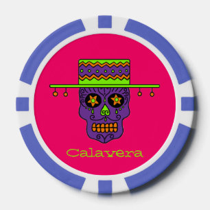 Gaucho Sugar Skull Pokerchips